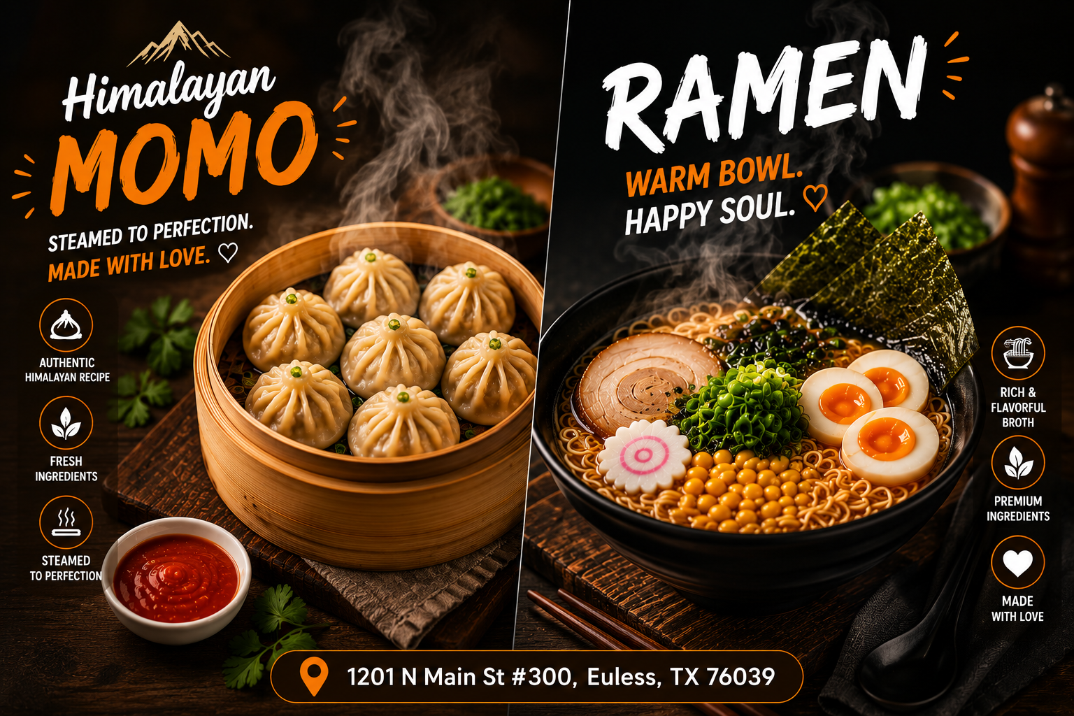 Himalayan Momo and Ramen